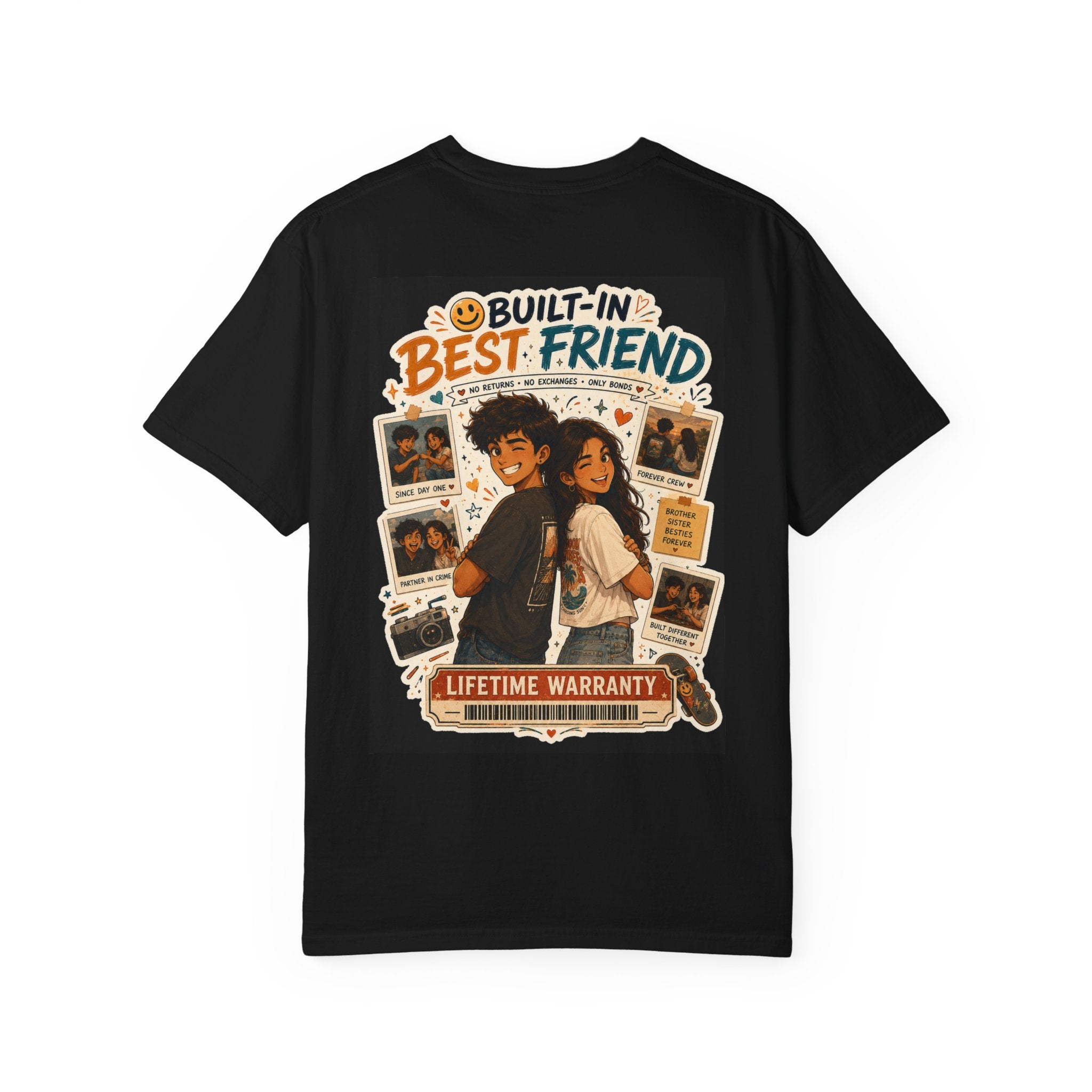 Built-In Best Friend — Funny Rakhi T-Shirt for Siblings 🤝