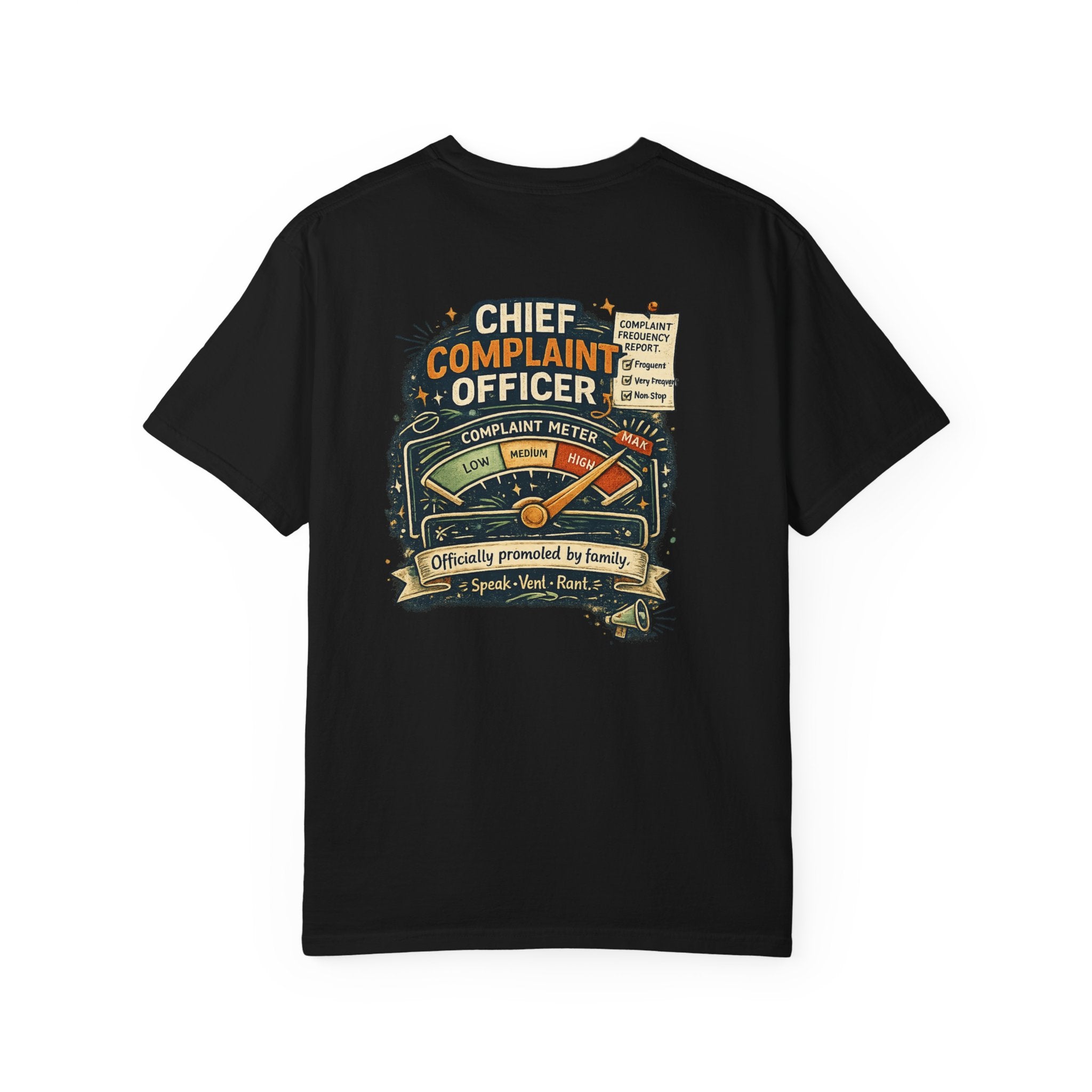 Chief Complaint Officer — Funny Rakhi T-Shirt for Siblings 📋