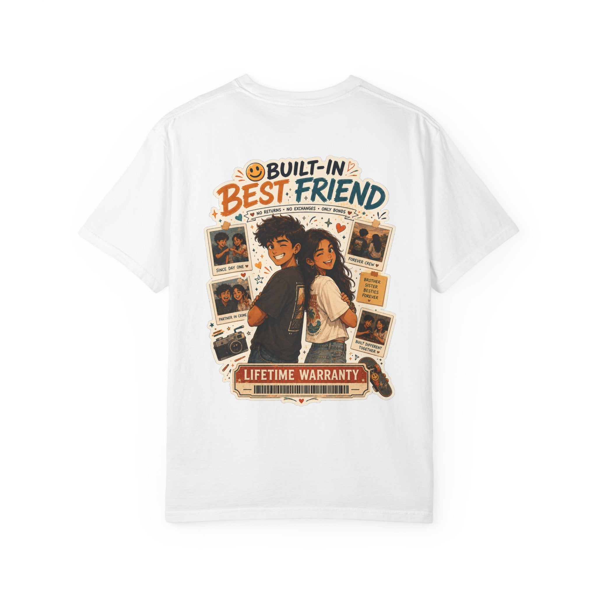 Built-In Best Friend — Funny Rakhi T-Shirt for Siblings 🤝