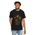Curiosity Never Graduates premium oversized black graphic T-shirt featuring robotics, chess, science, mathematics and space-inspired artwork by Wear Pardesi.