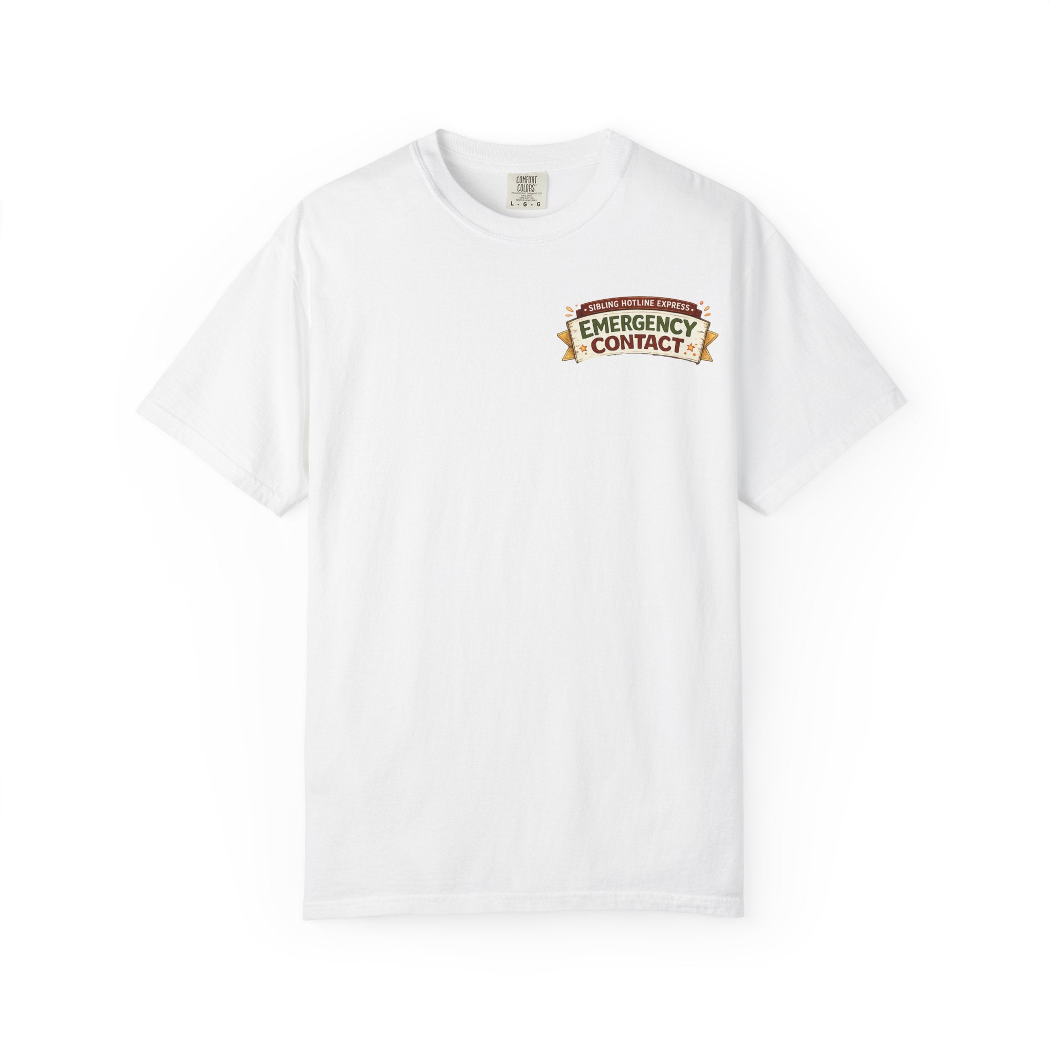 Emergency Contact — Funny Rakhi T-Shirt for Siblings 🚨