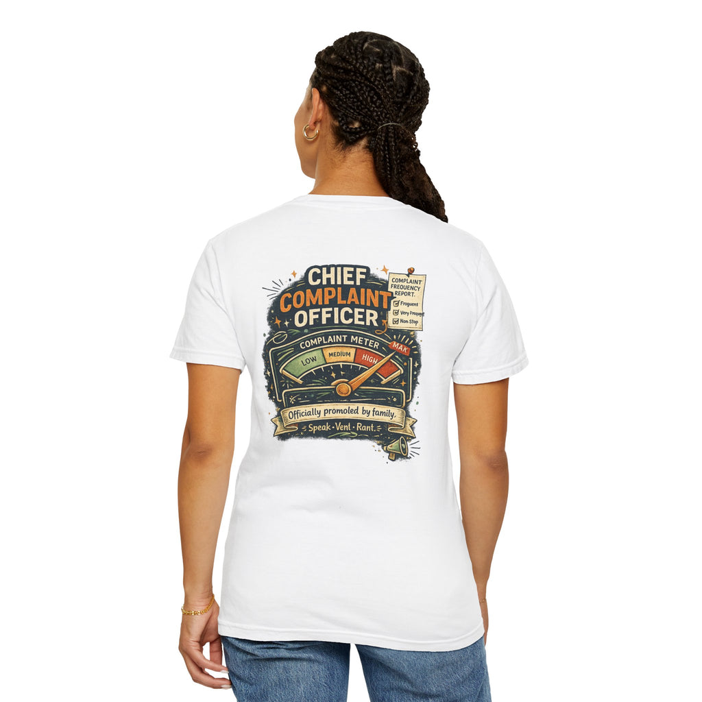 Chief Complaint Officer — Funny Rakhi T-Shirt for Siblings 📋