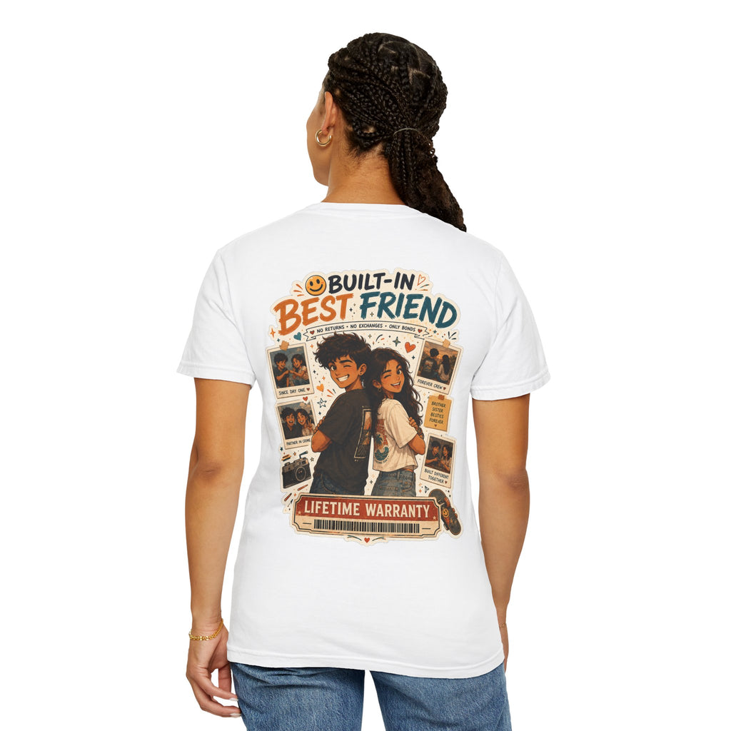 Built-In Best Friend — Funny Rakhi T-Shirt for Siblings 🤝