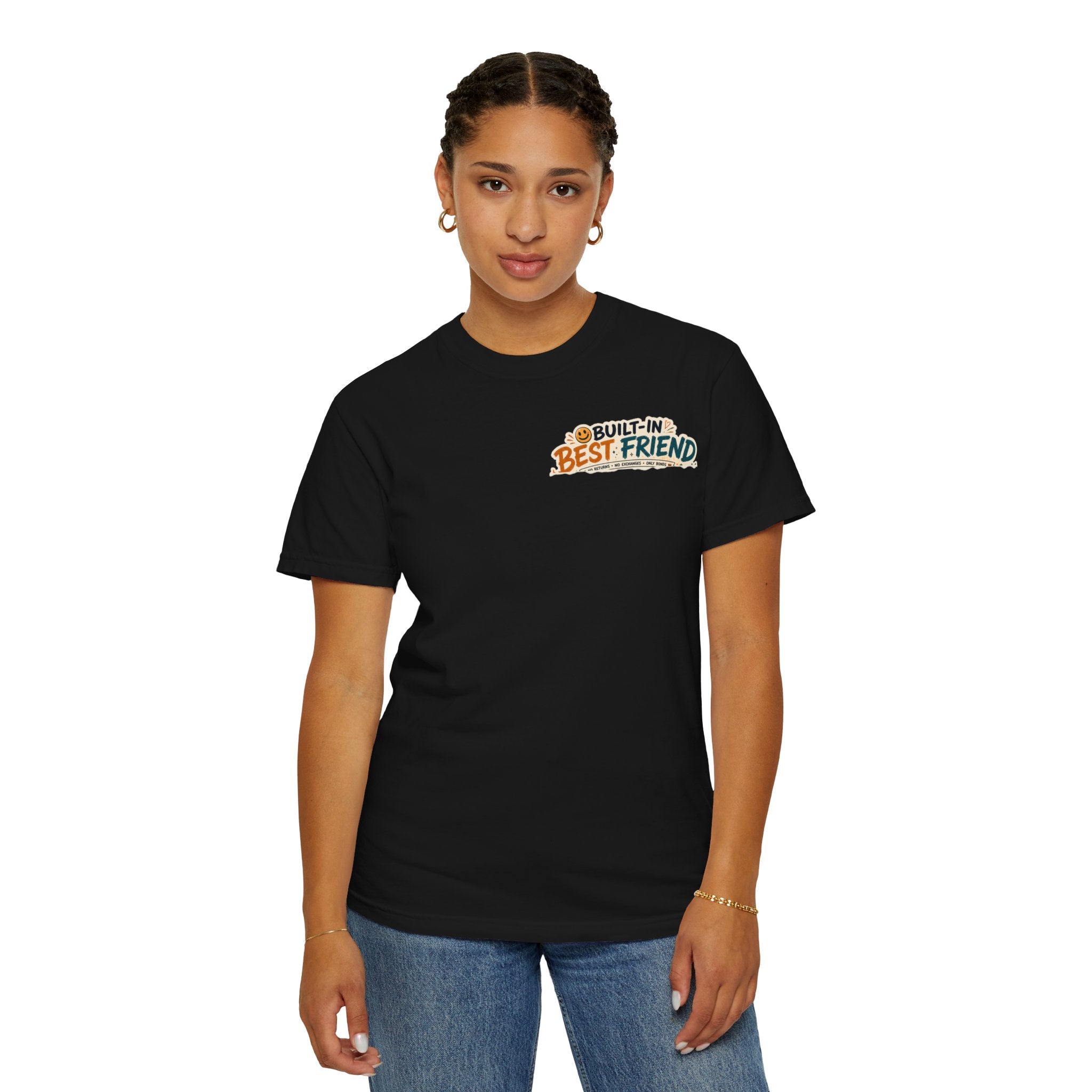 Built-In Best Friend — Funny Rakhi T-Shirt for Siblings 🤝