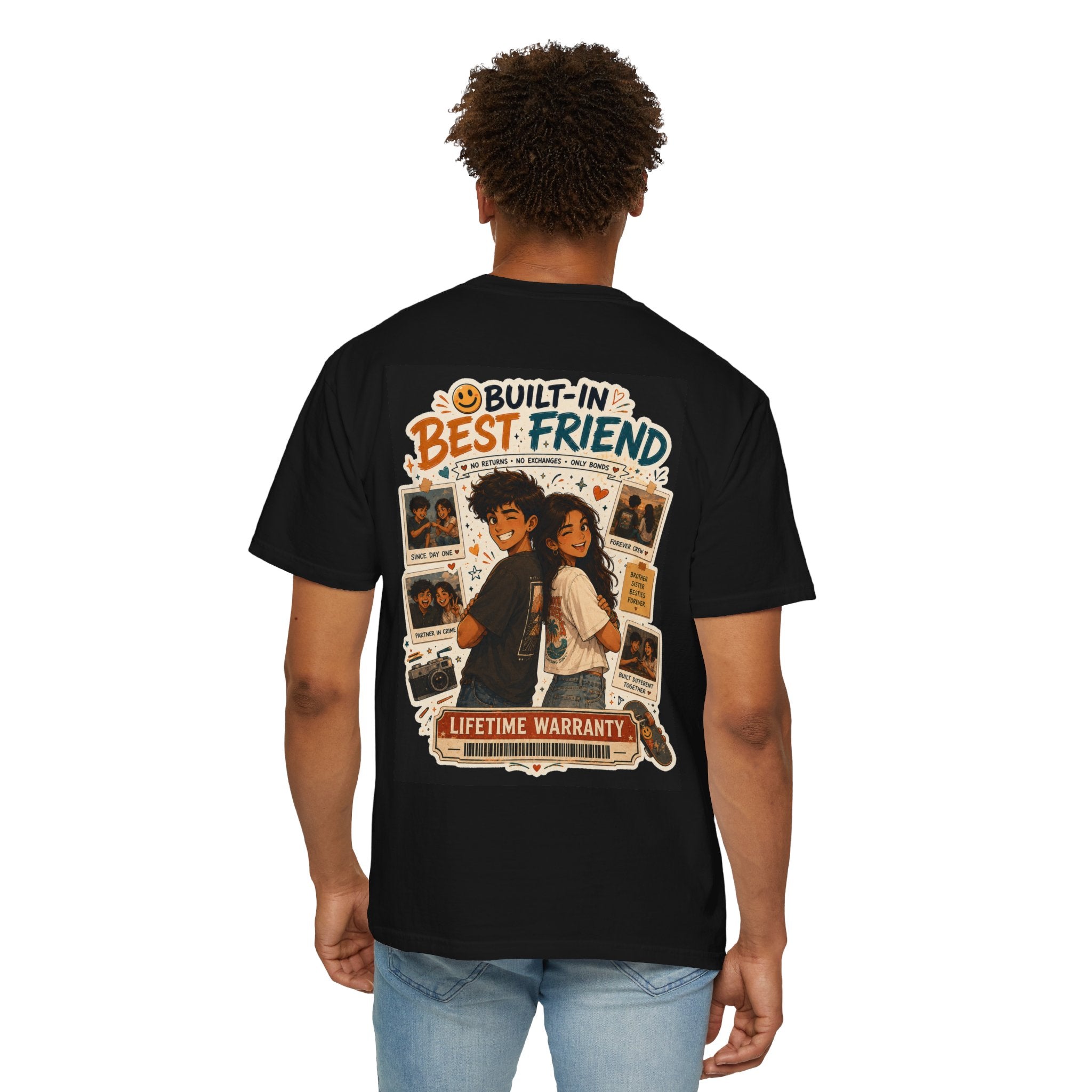 Built-In Best Friend — Funny Rakhi T-Shirt for Siblings 🤝