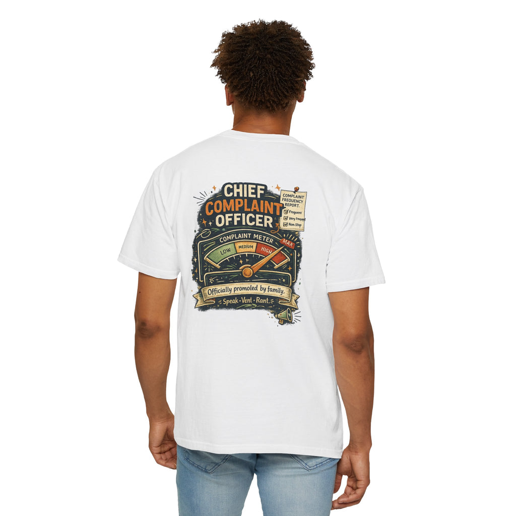 Chief Complaint Officer — Funny Rakhi T-Shirt for Siblings 📋