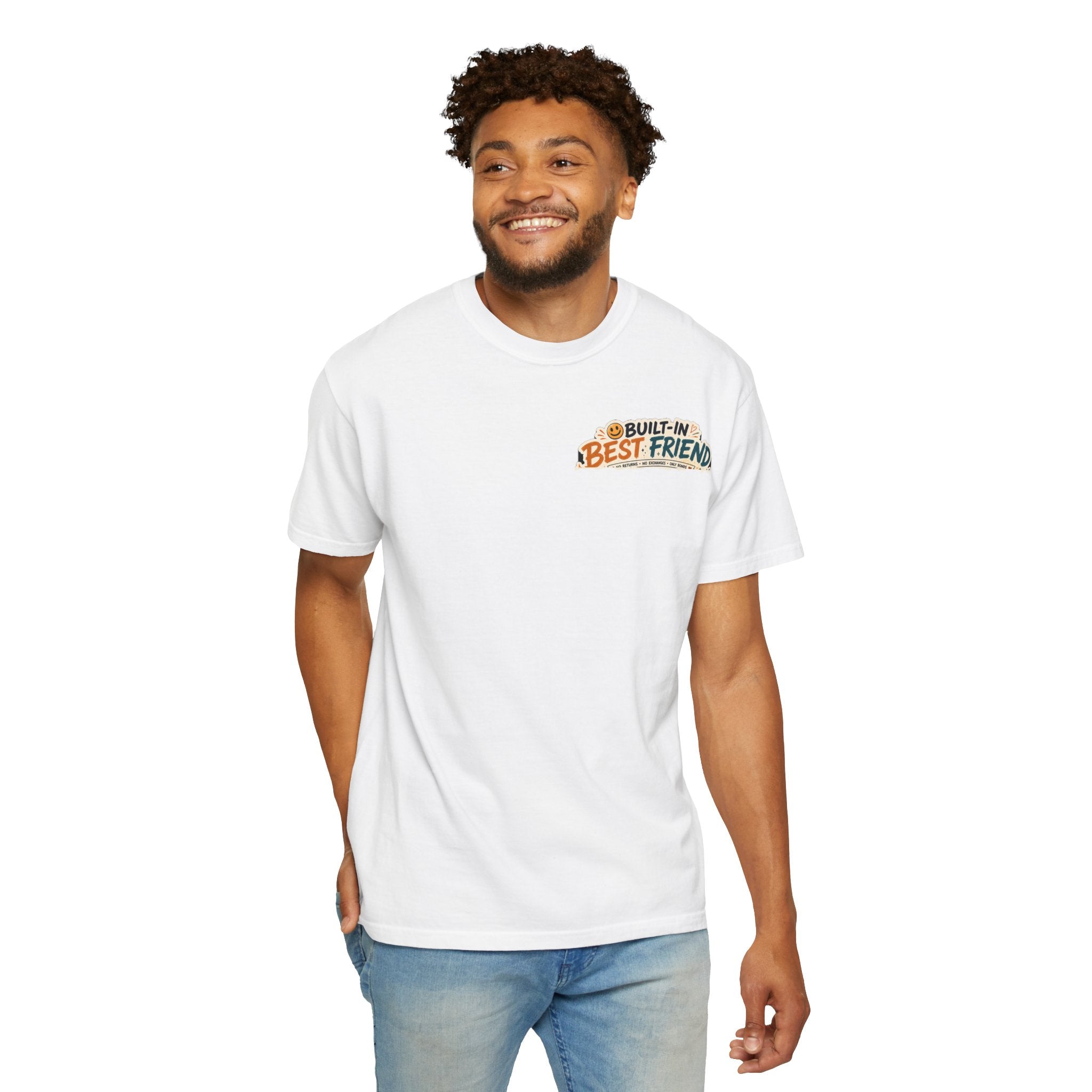 Built-In Best Friend — Funny Rakhi T-Shirt for Siblings 🤝