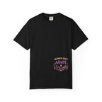 Bad Directions Club women's oversized t-shirt flat lay showing 'Member Since Never' front chest print