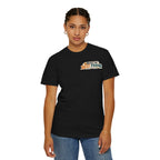 Built-In Best Friend Tee – Wear Pardesi Certified Chaos streetwear tee front chest print, alternate angle, black colorway