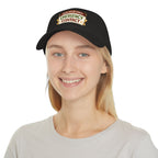 Emergency Contact Cap – Wear Pardesi Certified Chaos cap styled on model, side view