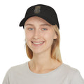Model wearing Security Guard rakhi cap, front view, black