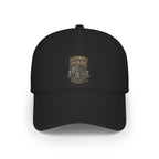 Security Guard Since Birth Cap – Wear Pardesi Certified Chaos embroidered cap flat lay, black colorway