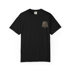 Security Guard Tee – Wear Pardesi Certified Chaos streetwear tee flat lay showing front chest print, black colorway